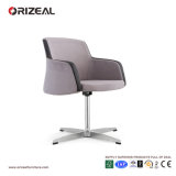 Orizeal Fabric Upholstered Swivel Armchair, Simple Reception Bar Chair (OZ-OSF013)