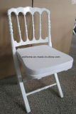 White Color Wooden Napoleon Chair