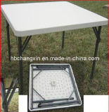 Hot Selling HDPE Blow Mould Square 4ft Foldable Table