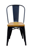 Tolix Marais Metal Dining Restaurant Wooden Seat Chair