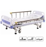 Modern Furniture Three Function Manual Hospital Bed with ABS Headboards