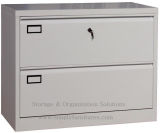 2 Drawer Metal Lateral Filing Cabinet with Lock