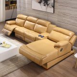 2017 New Living Room Recliner Leather Sectional Sofa