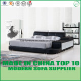 European Style Bedroom Leather Bed