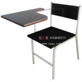 Office Wooden Training Chairs with Tables Attached