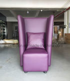 Hotel Living Room Purple High Back Leather Leisure Chair (SP-HC582)