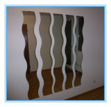 High Quality Wave Shape Silver Mirror for Wall Decoration in Customer Size