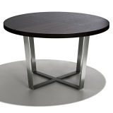 Stainless Steel Frame Round Coffee Table