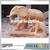 Marble Statue Hand Carved Animal Sculpture for Outdoor/Garden Decoration