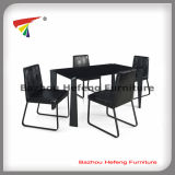 Promotional Glass Dining Sets Cheap Design (DT067)