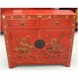 Antique Chinese Furniture Painted Cabinet Lwb390