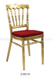 Gold Color Napoleon Chair with Fabric Cushion for Used (ZJ8016)