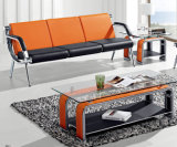 Simple Design Good Quality Office Sofa Public Chair Sponge Sofa A01# in Stock 1+1+3
