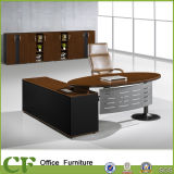 Wooden Melamine Desk Square Metal Leg Office Table