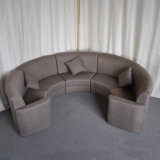 Contract Hotel Lounge Lobby Fabric Sectional Round Sofa (SP-KS322)