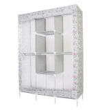 Modern Simple Wardrobe Household Fabric Folding Cloth Ward Storage Assembly King Size Reinforcement Combination Simple Wardrobe (FW-34C)