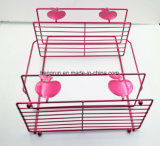 Iron Wire Two Layers Bathroom Storage Apple Shelves