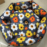 Hexagon Floral Print Canvas Pet Bed Dog Bed
