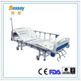 Adjustable Bed with Three Cranks Manual Bed Hospital Medical Bed