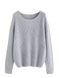 Round Neck Kintted Ladies Cardigan Sweater