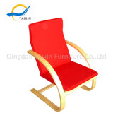 High Quality Bendwood Fabric Chair with Natural Armrest