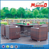Outdoor Wicker Rattan Dining Set for 6 Person