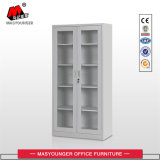 Hot Sale Office Furniture Glass Swing Door Metal Storage Box File Cabinet