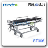 Stainless Steel Manual Hospital Emergency Ambulance Transfer Stretcher Trolley
