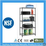 Amj 5-Tier Steel Shelving in White with Steel Shelves for Storage