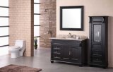 American Style Ceramic Basin Solid Wood Bathroom Cabinet with Side Vanity