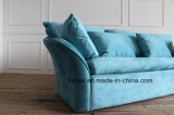 Blue Color Velvet North Europe Style Modern Sofa