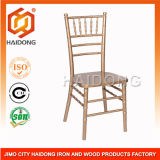 Gold Color Stackable Solid Wood Chiavari Ballroom Party Events Chair