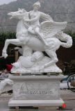 Marble House Animal and Lady Carving Sculpture for Outdoor Decoration