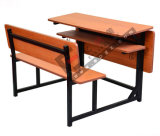 Wooden Double School Desk and Chair in Classroom Furniture