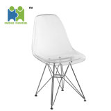 Kid's Small Model Dining Chair with PC Seat and Chromed Steel Base