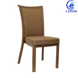 Hot Sale Foshan Aluminum Imitated Wooden Chair in Dining Room
