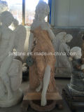 Marble Garden Lady Statues with Fountain