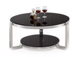 Double Layer Glass Coffee Table Sofa Table Side Table