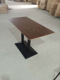 Classic Walnut Color Food Court Dining Table (FOH-CXSC67)