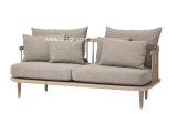 (SD-6005-2) Modern Hotel Living Room Leisure Wooden Fabric Sofa Set