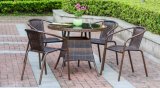 Outdoor Rattan and Wicker Chair and Dining Table