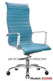 Office Chinese High Back Ergonomic Chrome Iron Leather Manager Chair (PE-A2006)