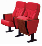 Fabric Seat Cover and Metal Leg Auditorium Chair (RX-318)