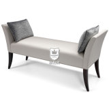 Australia Hotel Leather Bench with Cushions in Bedroom or Lounge