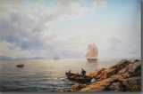 Oil Painting Craft of Sailing Ship
