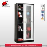 Office Storage Four Shelves Glass Sliding Door Cupbard