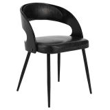 Modern Restaurant Furniture Leather and Wooden Accent Dining Chair (FS-WB091-3)