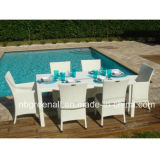 Outdoor Poly Rattan Wicker Table Setting