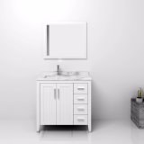 Solid Wooden Surface Wash Basin Sink Furniture Vanity Bathroom Cabinet