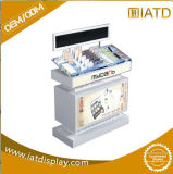Multifunctionmetal Display Rack with Wires and LED Board and Wood Base